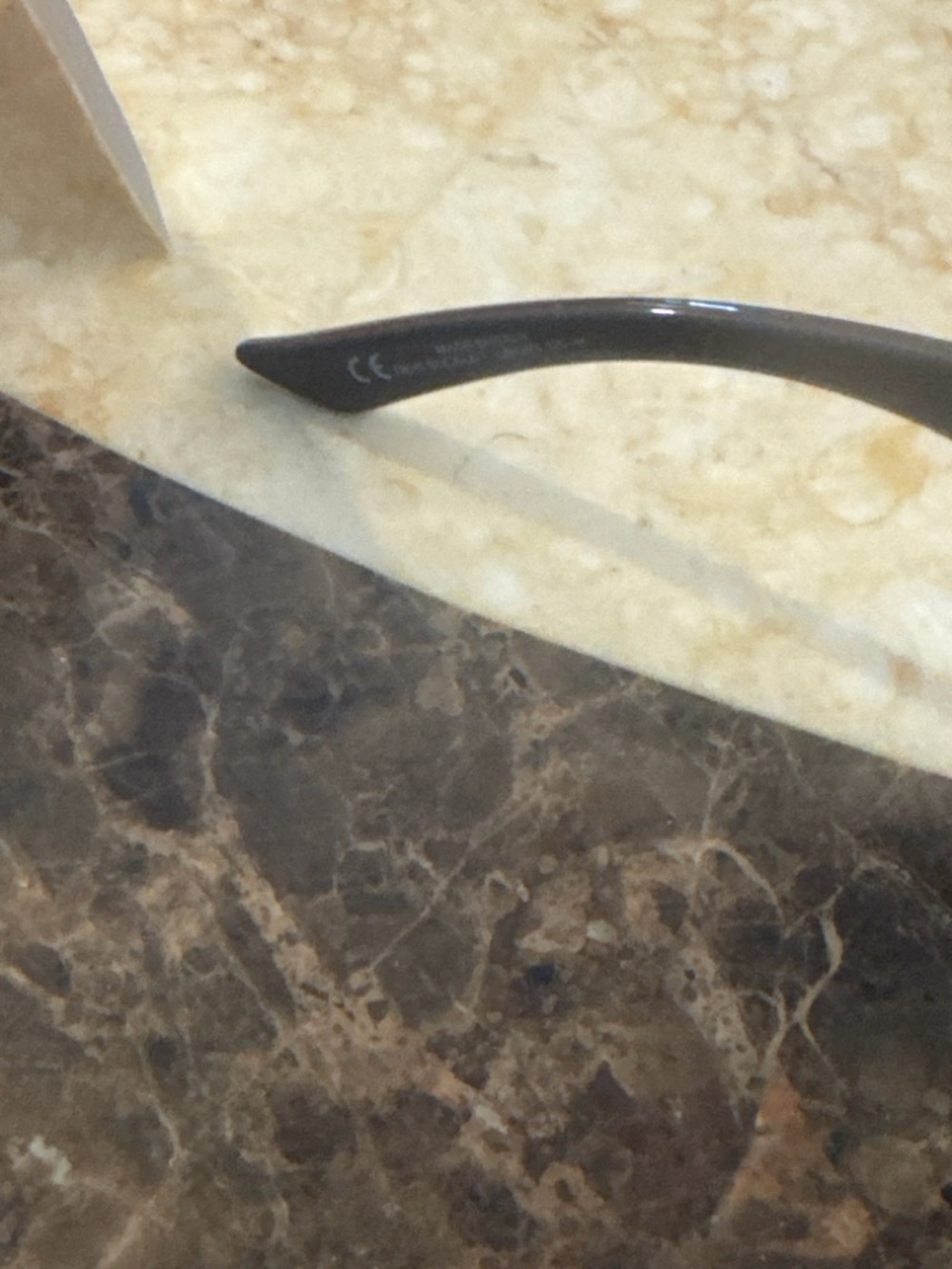 Dior Brown Gradient Rimless Sunglasses with Gold Accents - Picture 3 of 5